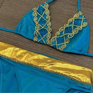 Turquoise Princess Jasmine Costume